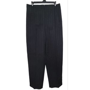 Vintage 100% Wool Harve Bernard By Bernard Holtzman Size 12 Gray Pinstripe Pants